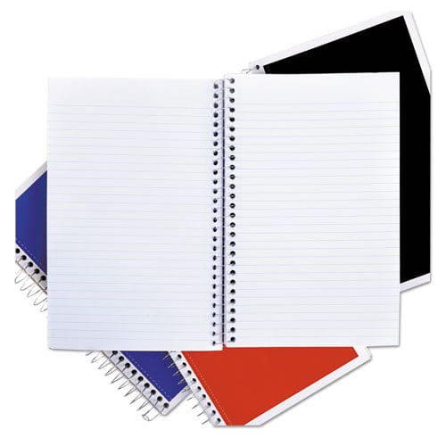 Universal Wirebound Notebook 3 Subject Medium/college Rule Assorted Covers 9.5 X 6 120 Sheets 4/pack - School Supplies - Universal®