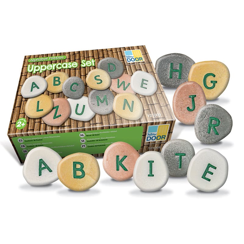 Uppercase Alphabet Pebbles - Letter Recognition - Yellow Door Us LLC