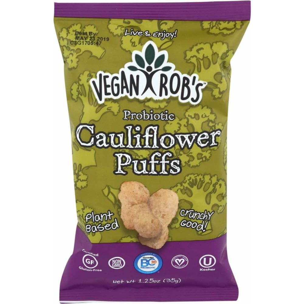 VEGANROBS Veganrobs Probiotic Cauliflower Puffs, 1.25 Oz