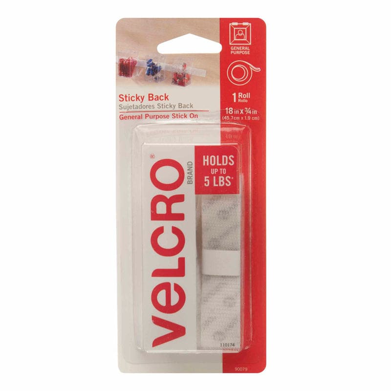 Velcro Tape 3/4 X 18 Strips White (Pack of 12) - Velcro - Velcro Usa