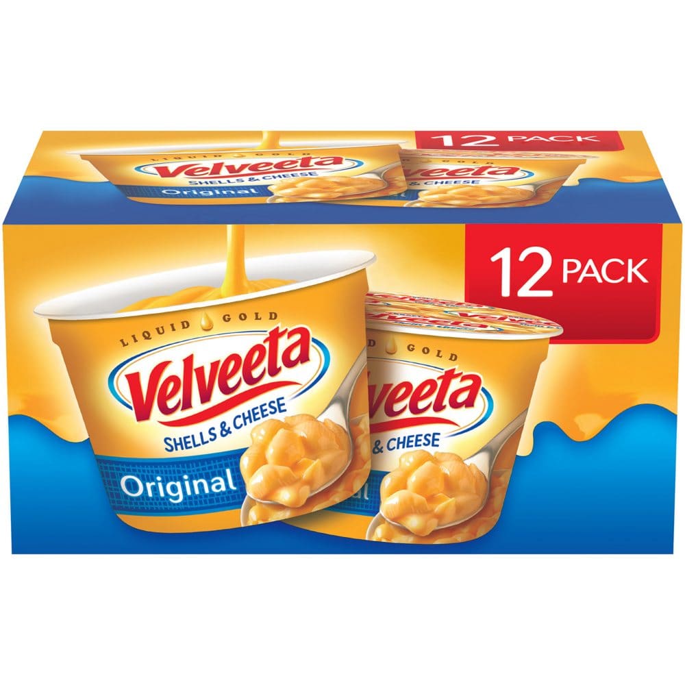 Velveeta Shells and Cheese Original Microwavable Sauce Cups (12 ct.) - Pasta & Boxed Meals - Velveeta Shells