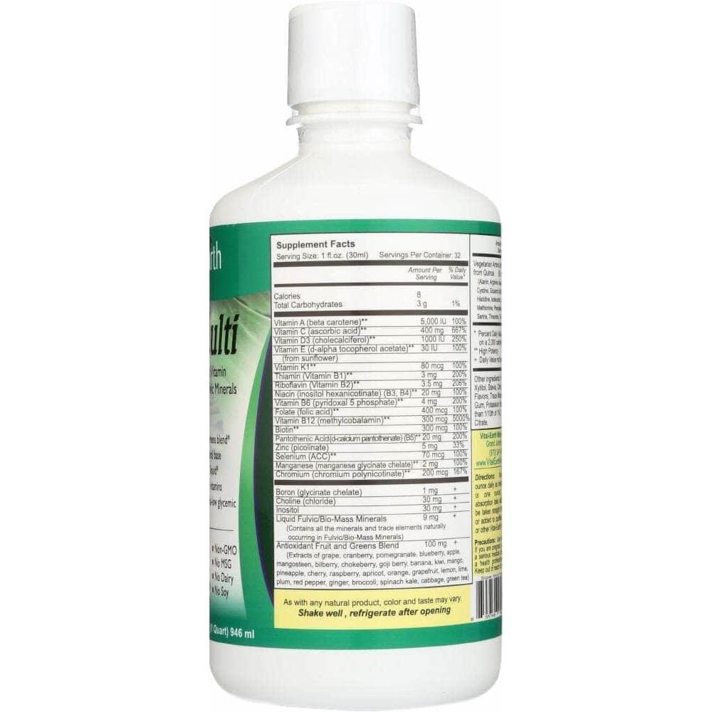 VITAL EARTH MINERALS Vital Earth Minerals Super Multi Liquid Vitamins, 32 Oz