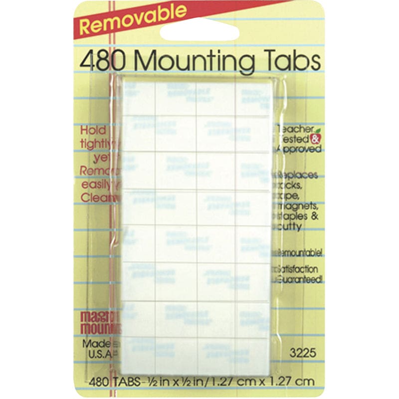 Wall Mounting Tabs 480 Tabs 1/2 (Pack of 6) - Adhesives - Miller Studio