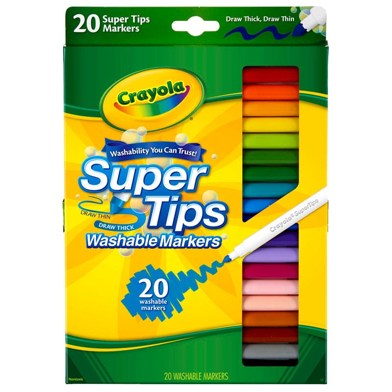 Washable Markers 20Ct Super Tips (Pack of 10) - Markers - Crayola LLC