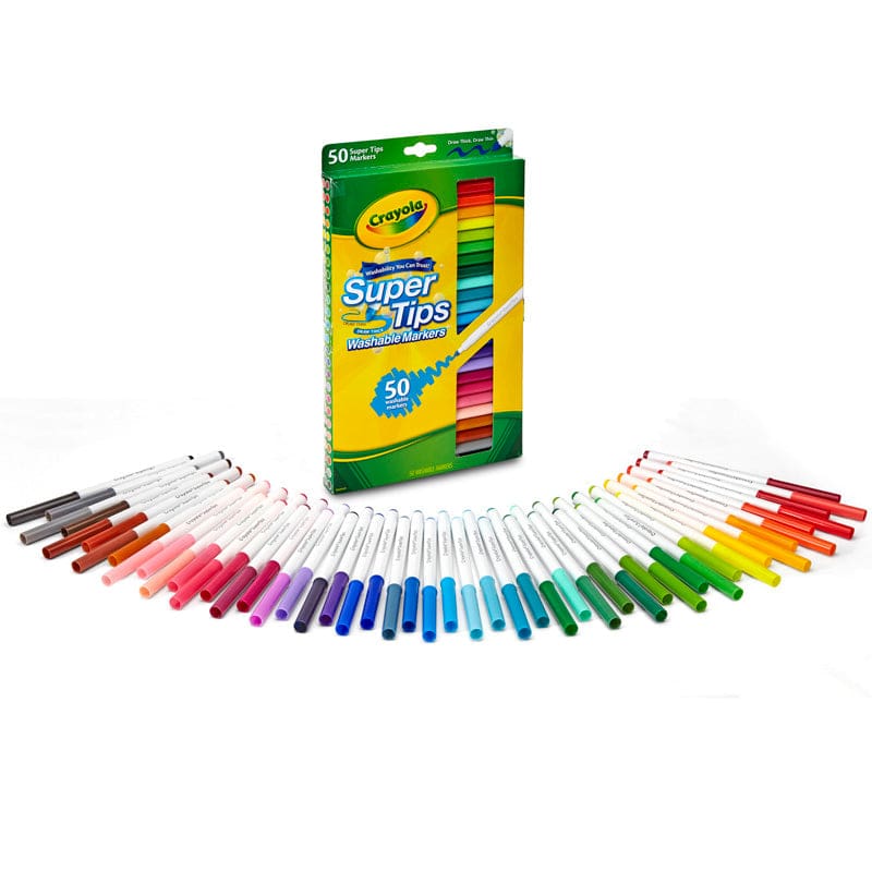 Washable Markers 50Ct Super Tips (Pack of 3) - Markers - Crayola LLC