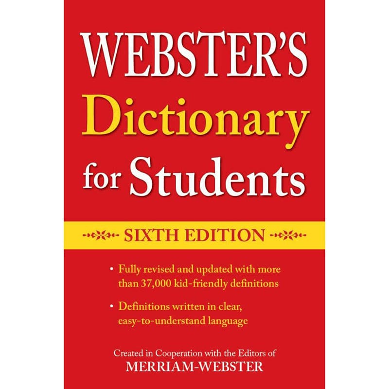 Websters Dictionary For Students Sixth Edition (Pack of 12) - Reference Books - Federal Street Press