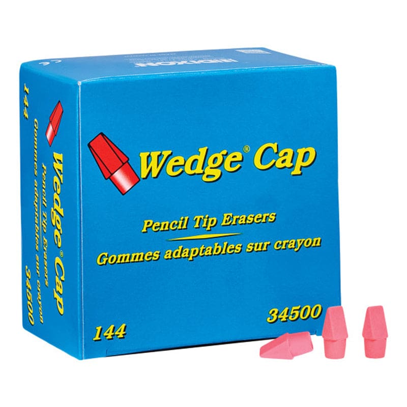 Wedge Pencil Cap Erasers Pink 144Pk (Pack of 6) - Pencils & Accessories - Dixon Ticonderoga Company