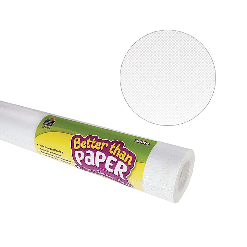 White Better Than Paper Bb Rl 4/Ct - Bulletin Board & Kraft Rolls - Teacher Created Resources