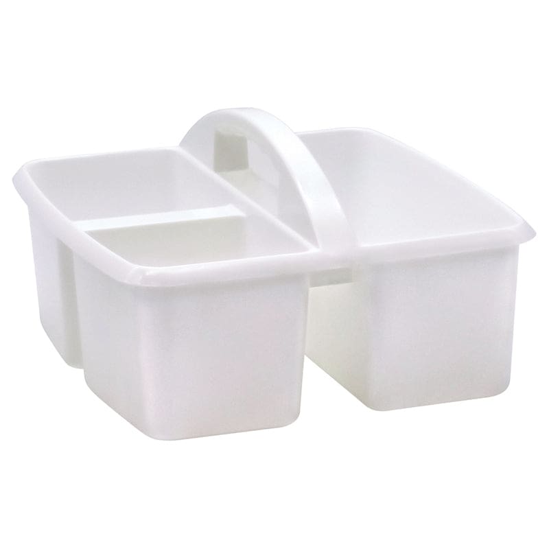 White Plastic Storage Caddy (Pack of 10) - Storage Containers - Teacher Created Resources