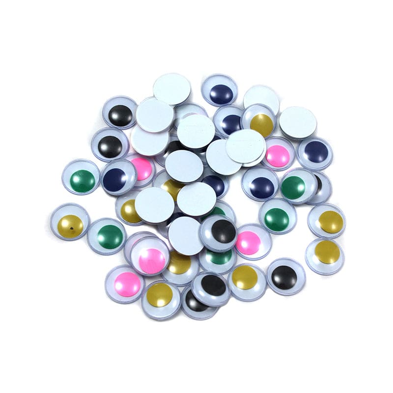 Wiggle Eyes Round 15Mm Asst 50Ct (Pack of 12) - Wiggle Eyes - Charles Leonard