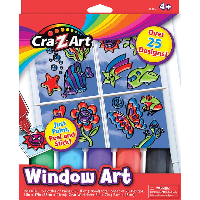 Window Art (Pack of 6) - Art & Craft Kits - Cra-z-art