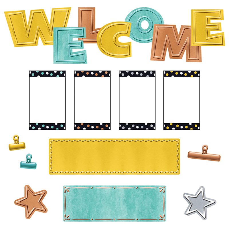 Wipe-Off Welcome Mini Bb St I Love Metal (Pack of 6) - Classroom Theme - Trend Enterprises Inc.