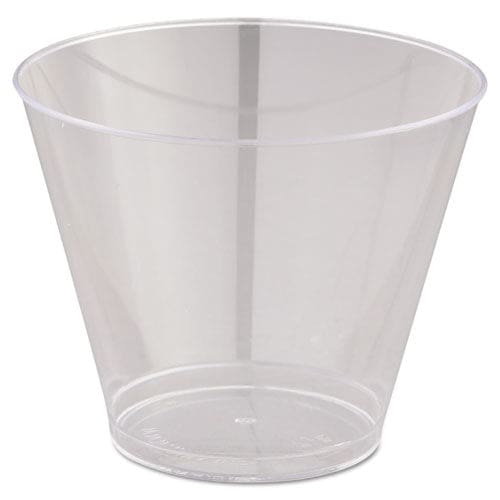 WNA Comet Smooth Wall Tumblers 9 Oz Clear Squat 25/pack 20 Packs/carton - Food Service - WNA