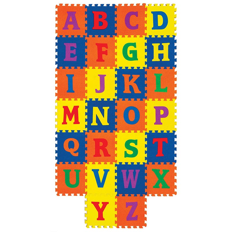 Wonderfoam Carpet Tiles Alphabet - Crepe Rubber/Foam Puzzles - Dixon Ticonderoga Co - Pacon