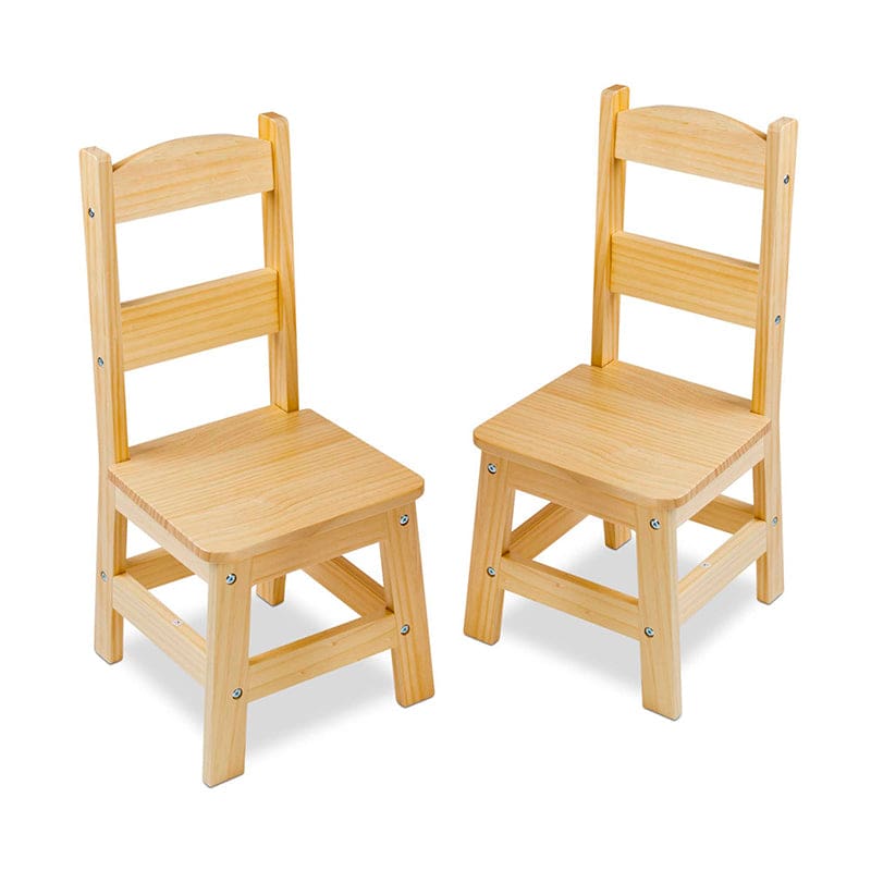 Wooden Chair Pair Natural - Chairs - Melissa & Doug