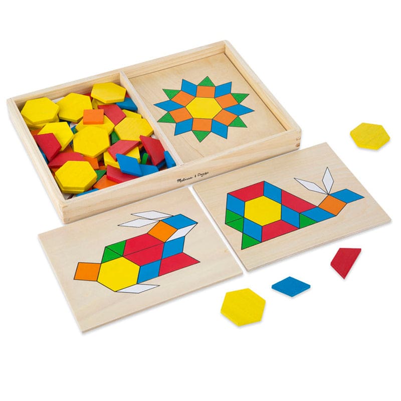 Wooden Pattern Blocks & Boards - Patterning - Melissa & Doug