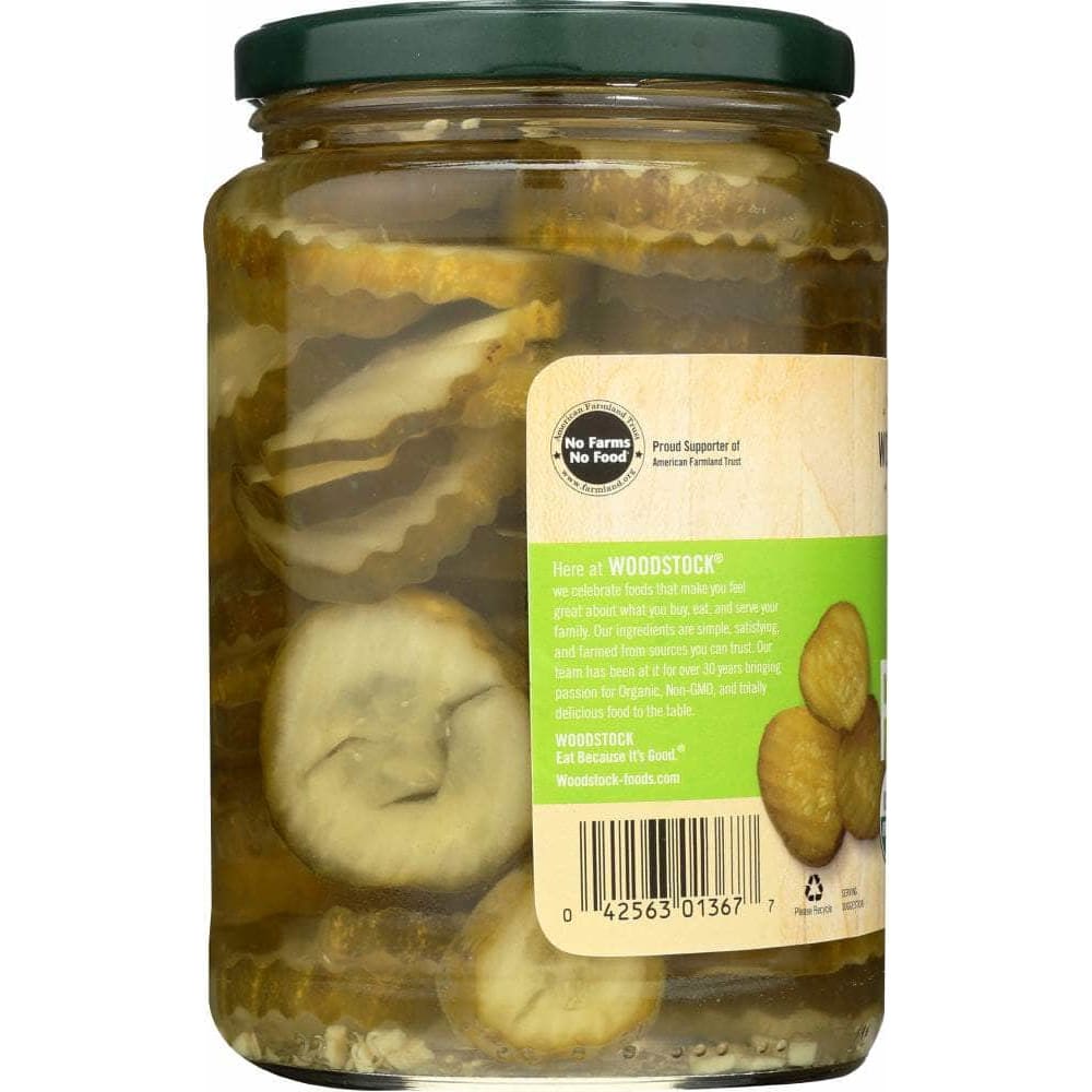 Woodstock Woodstock Organic Kosher Sliced Dill Pickles, 24 oz