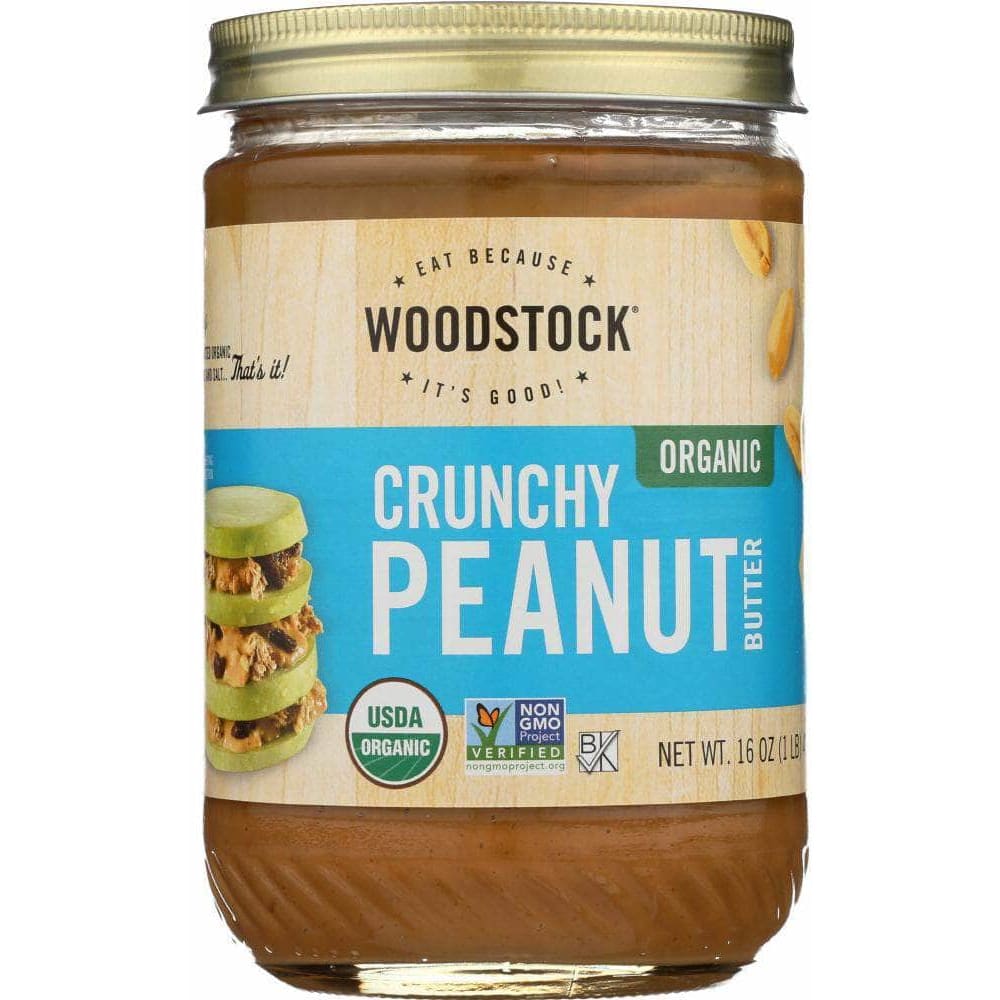 Woodstock Woodstock Peanut Butter Crunchy Salted Organic, 16 oz