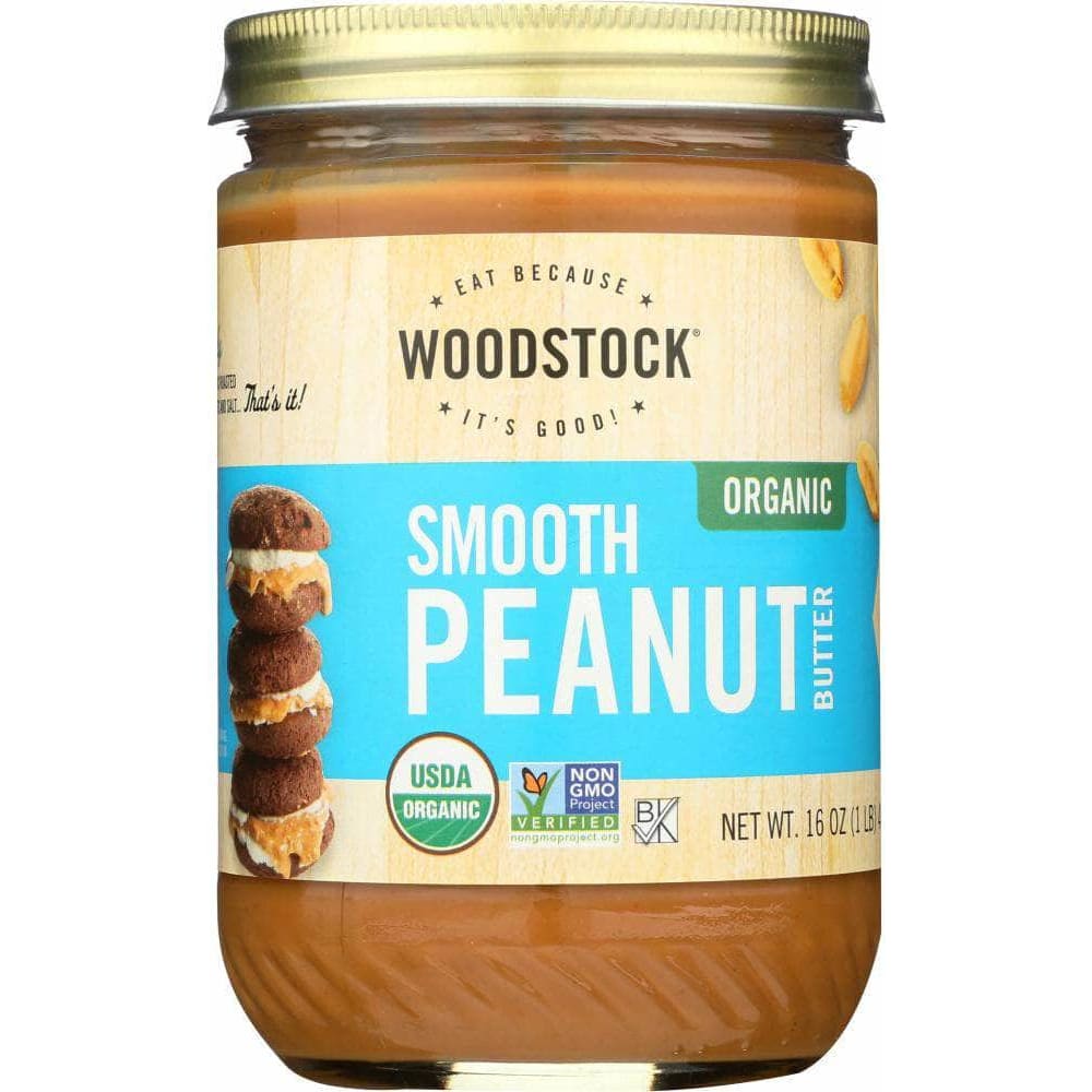 Woodstock Woodstock Peanut Butter Smooth Salted Organic, 16 oz