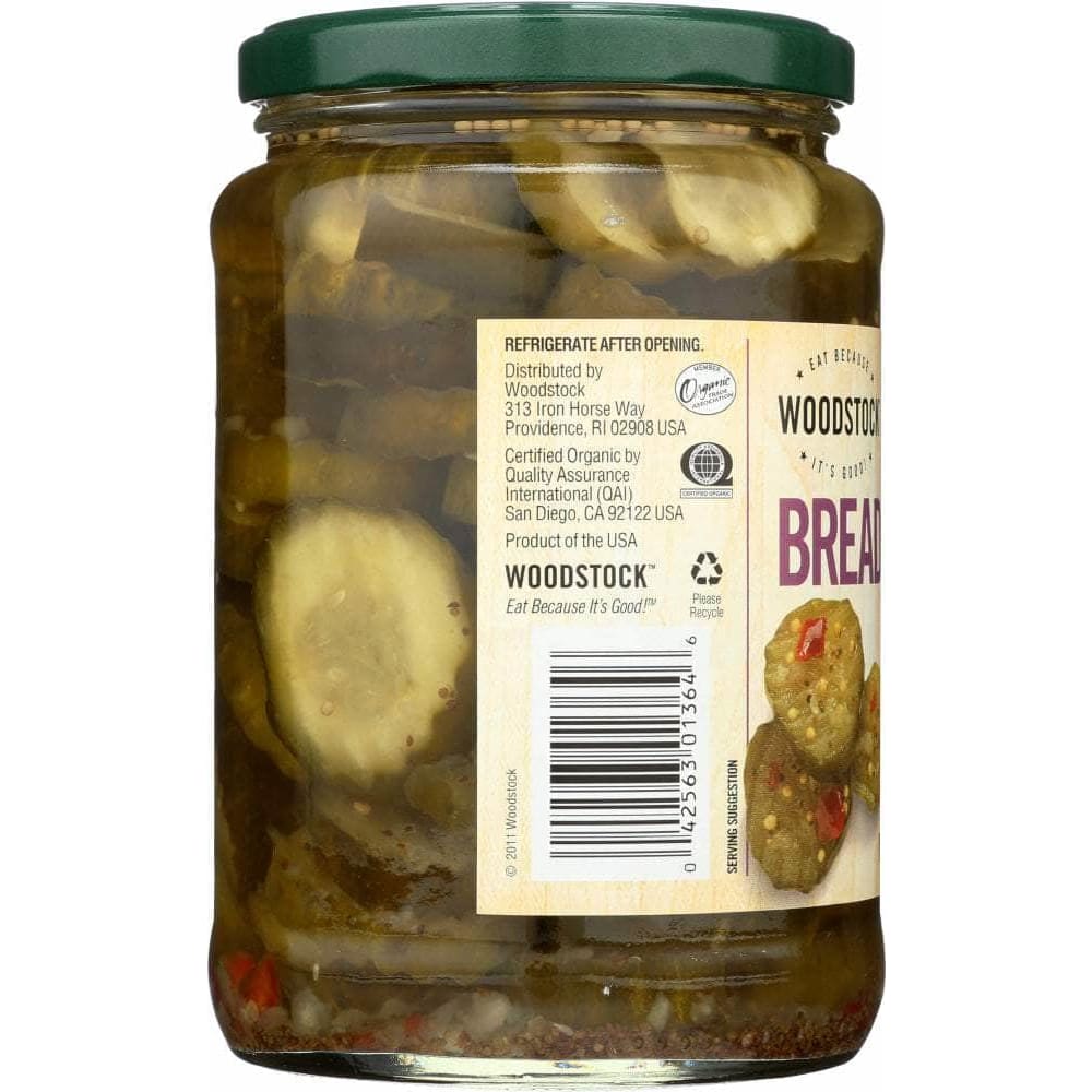 Woodstock Woodstock Pickles Sweet Bread and Butter, 24 oz