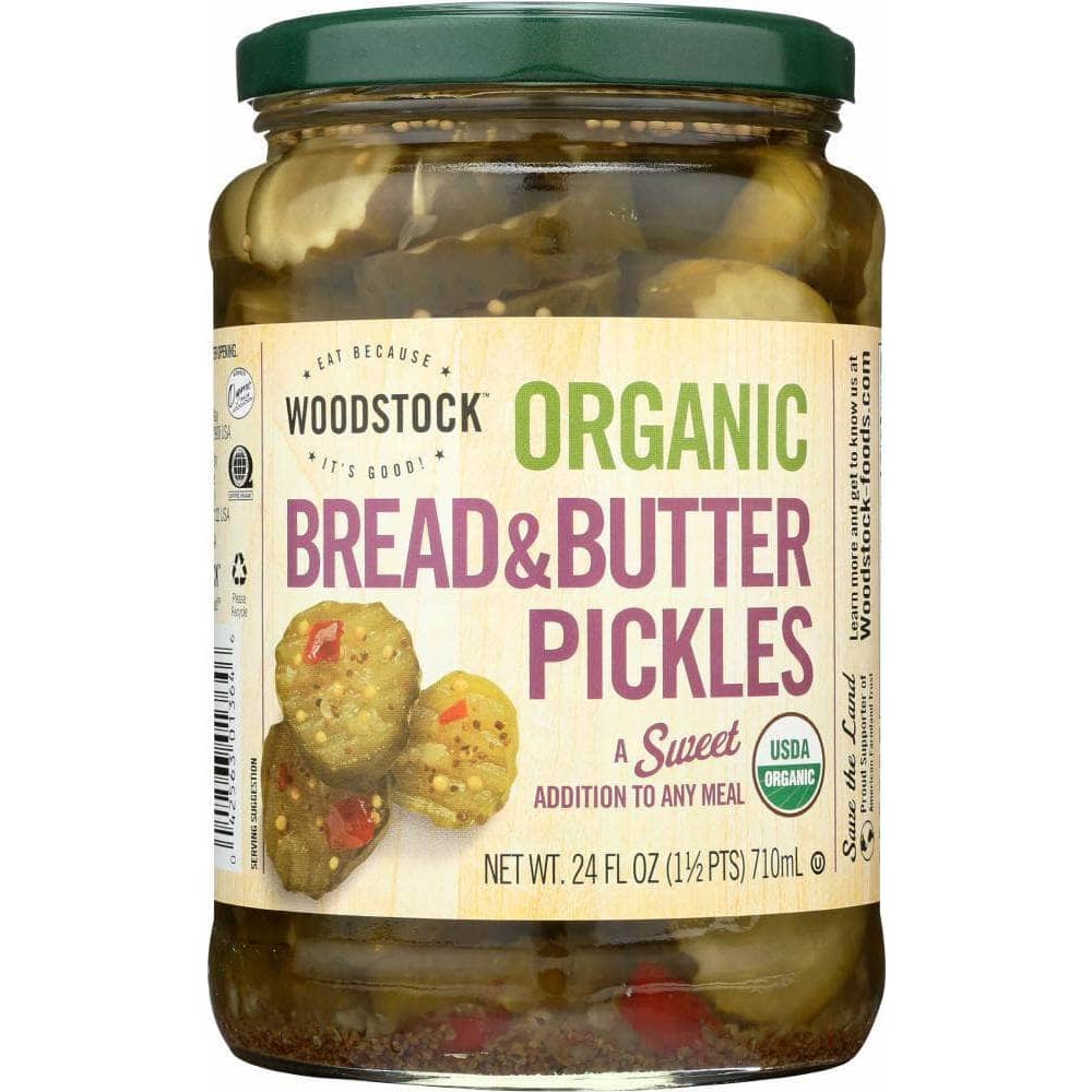 Woodstock Woodstock Pickles Sweet Bread and Butter, 24 oz