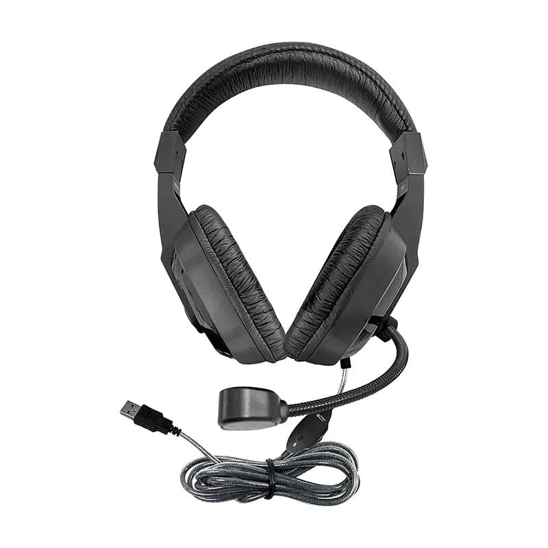 Worksmart Deluxe Headset Usb with Mic Padded Headband - Headphones - Hamilton Electronics Vcom