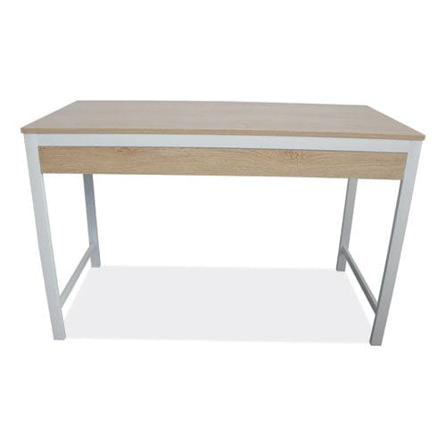 Workspace by Alera Modern Writing Desk 47.24 X 23.62 X 29.92 Beigewood/white - Furniture - Workspace by Alera®