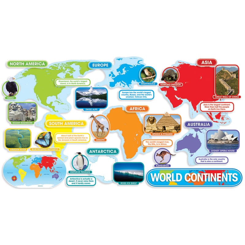 World Continents Bbs (Pack of 3) - Social Studies - Scholastic Teaching Resources