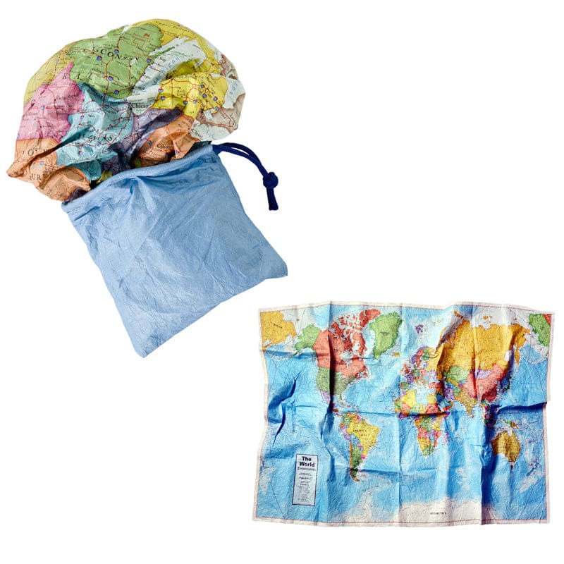 World Scrunch Map (Pack of 3) - Maps & Map Skills - Round World Products