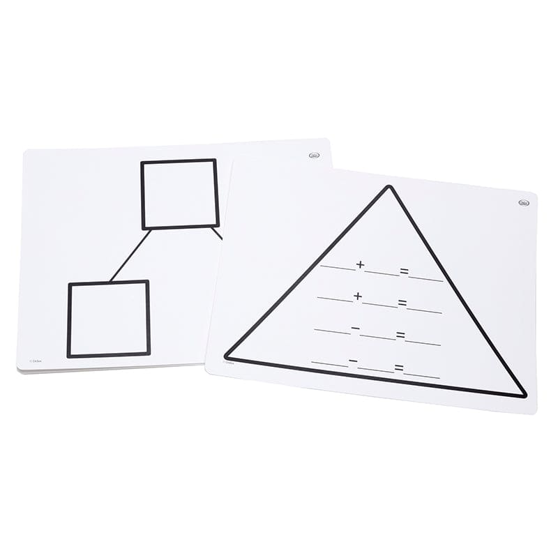 Write On Wipe Off Addition Triangl Mats (Pack of 2) - Addition & Subtraction - Didax