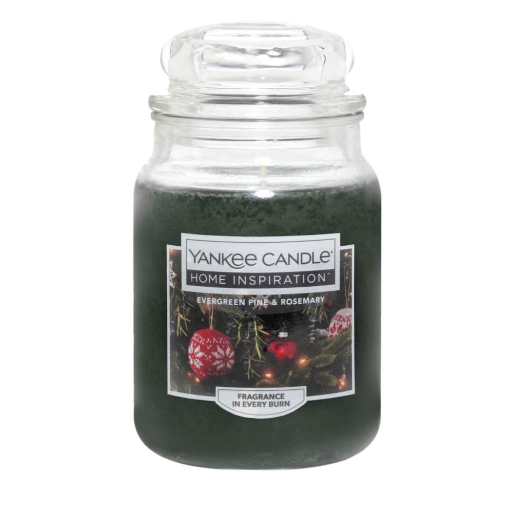 Yankee Candle Jar Candle 19 oz. - Evergreen Pine and Rosemary - Yankee Candle