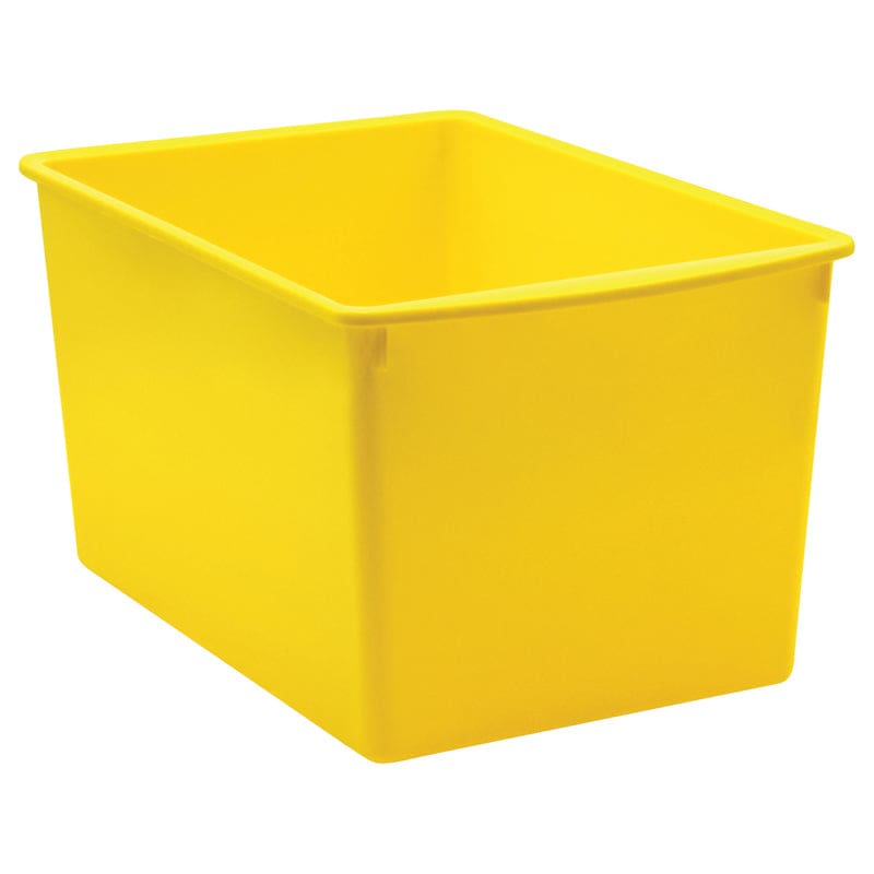 Yellow Plastic Multi-Purpose Bin - Storage Containers - Teacher Created Resources