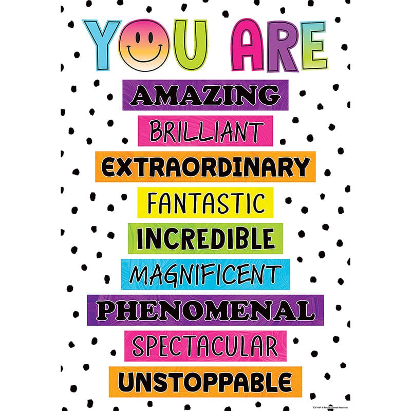 You Are Amazing Positive Poster - Motivational - Teacher Created Resources