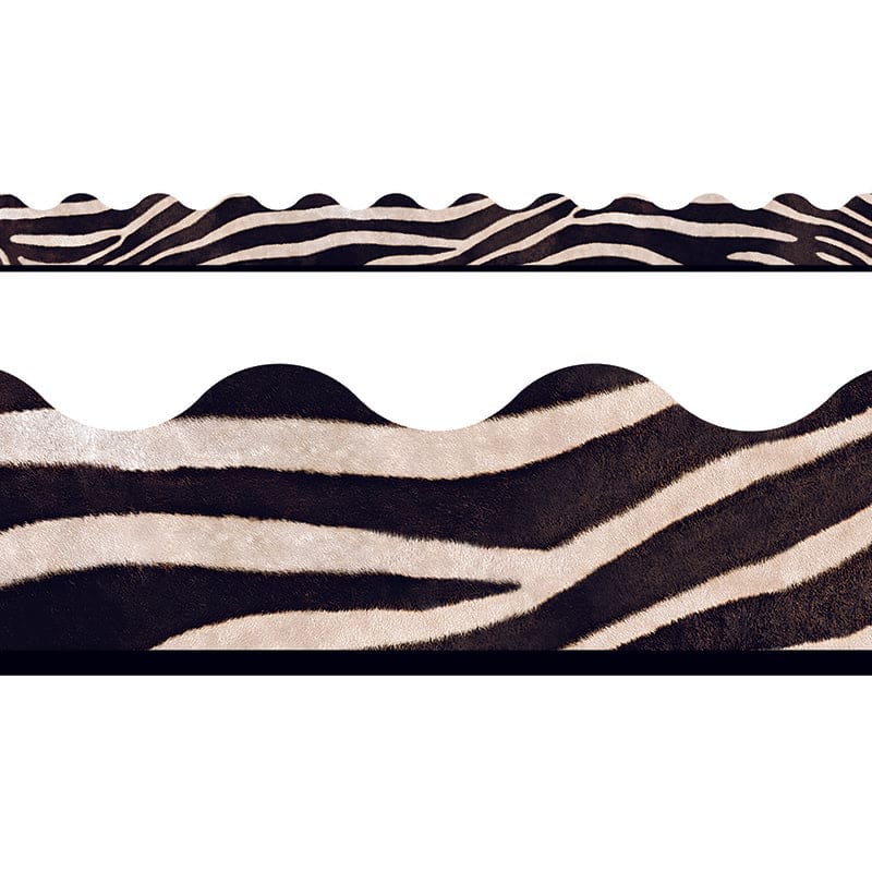 Zebra Terrific Trimmers Scalloped - Border/Trimmer - Trend Enterprises Inc.